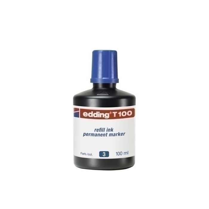 Tinta Rotulador Edding Frasco 100 Ml. T100 Azul