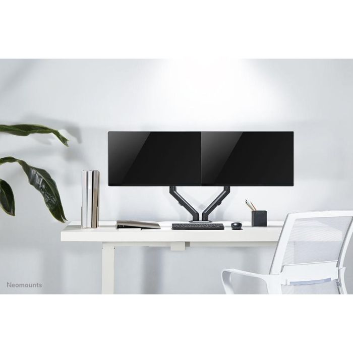 Neomounts FPMA-D650DBLACK Soporte de mesa para 2 monitores, hasta 27", Negro 9