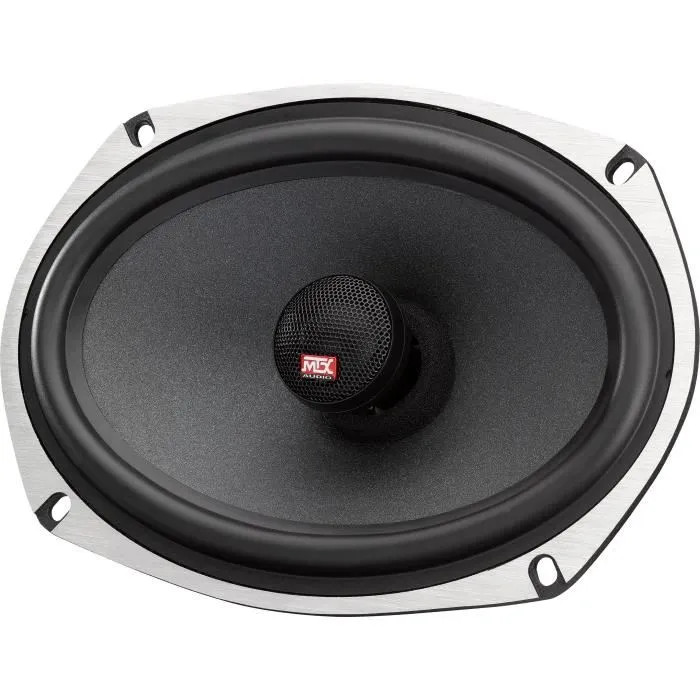 MTX Audio TX669C Altavoces Coaxiales 16x23cm 6x9 Pulgadas 2 Vías 120W RMS 4O Chasis Aluminio Tweeter Neodimio