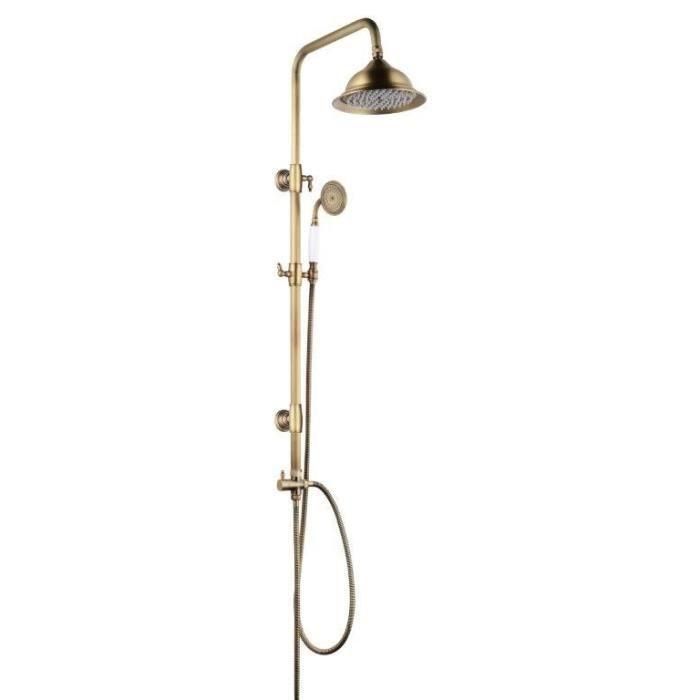 ROUSSEAU Columna de ducha sin grifo Retro bronce antiguo ROUSSEAU Columna de ducha sin grifo Retro bronce antiguo