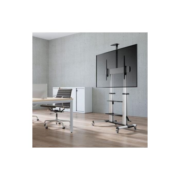 Aisens FT100TE-125 Soporte de Suelo PRO Inclinable -10/+5º con Ruedas, Manivela Ajuste Altura TV 60-100" 100kg, VESA 1000x600mm 4 Aisens FT100TE-125 Soporte de Suelo PRO Inclinable -10/+5º con Ruedas, Manivela Ajuste Altura TV 60-100" 100kg, VESA 1000x600mm 4