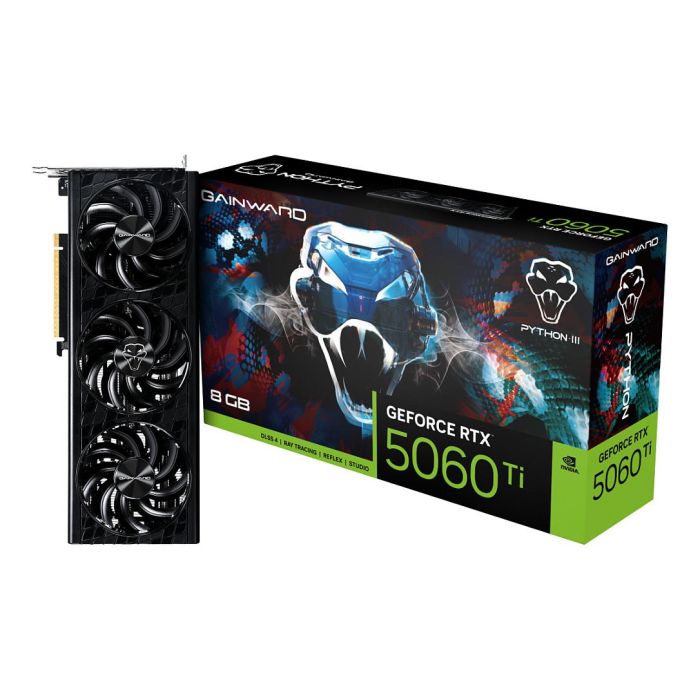 Gainward RTX 5060 Ti Phyton III OC 8GB GDDR7 3 Ventilador Tarjeta Gráfica 8
