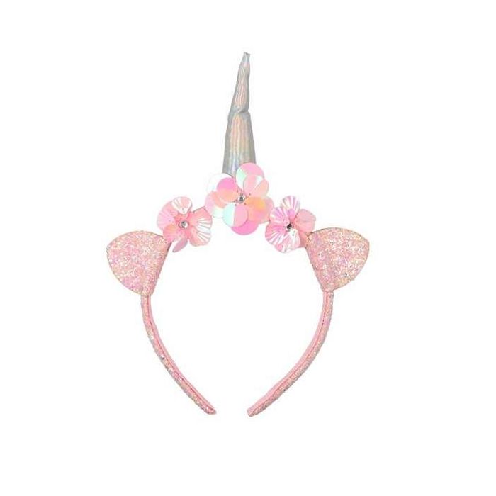Diadema con orejitas y cuerno de unicornio Diadema con orejitas y cuerno de unicornio
