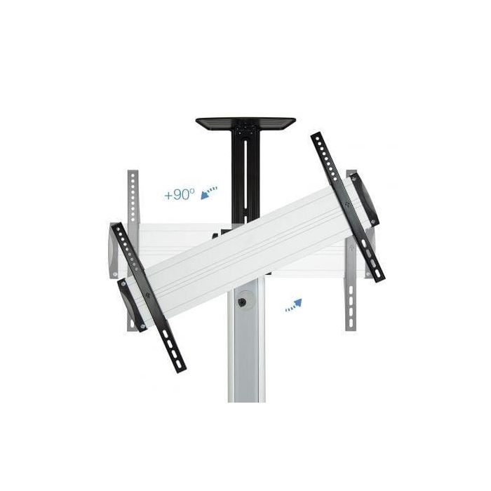 Soporte de Suelo Inclinable/ Ajustable con Ruedas TooQ FS1870M-B para TV de 37-70"/ hasta 50kg 3 Soporte de Suelo Inclinable/ Ajustable con Ruedas TooQ FS1870M-B para TV de 37-70"/ hasta 50kg 3