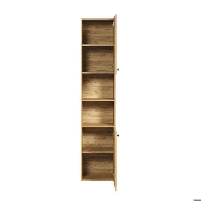 Columna de baño - Decoración roble - L40 x H186 x D31cm - PURE BLISS 2 Columna de baño - Decoración roble - L40 x H186 x D31cm - PURE BLISS 2