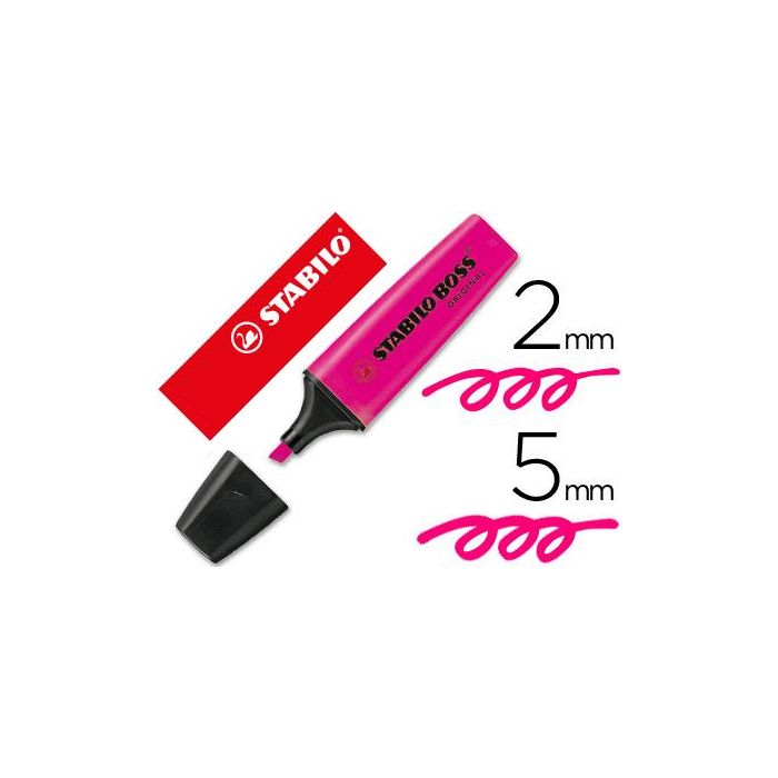 Rotulador Stabilo Boss Fluorescente 70 Rosa 10 unidades