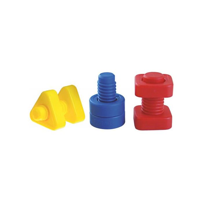 Juego Miniland Tornillos Y Tuercas Plastico 48 Unidades 2