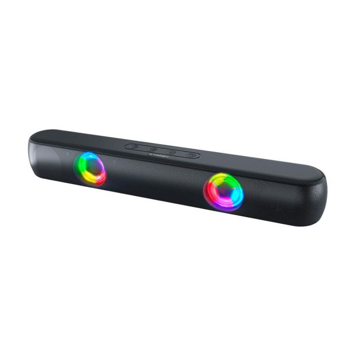 Barra De Sonido Q-Connect Bluetooth Con Iluminacion Led Y Control De Volumen Color Negro 1