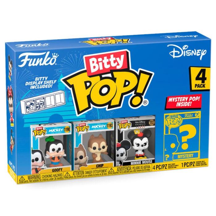 Funko Bitty Pop Disney Goofy 4Pk - Pack de 4 Figuras Sorpresa Pequeñas 0 Funko Bitty Pop Disney Goofy 4Pk - Pack de 4 Figuras Sorpresa Pequeñas 0