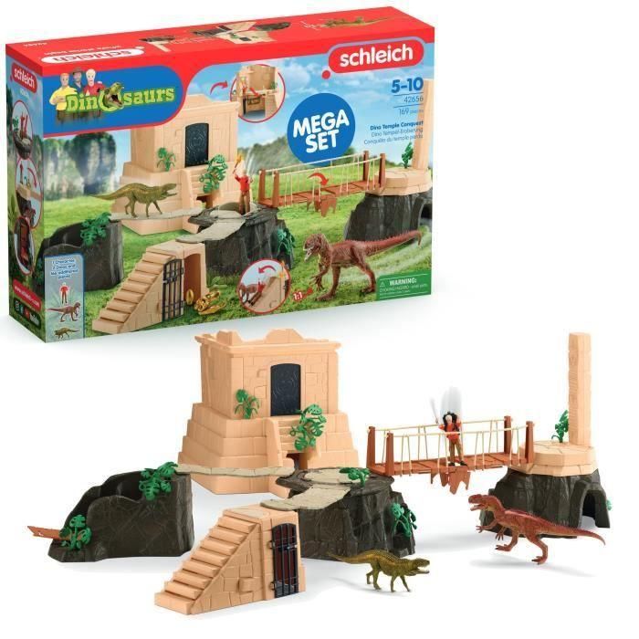 Gran Conquista del Templo Perdido, Set de figuras, SCHLEICH 42656 Dinosaurios, 4 años Gran Conquista del Templo Perdido, Set de figuras, SCHLEICH 42656 Dinosaurios, 4 años