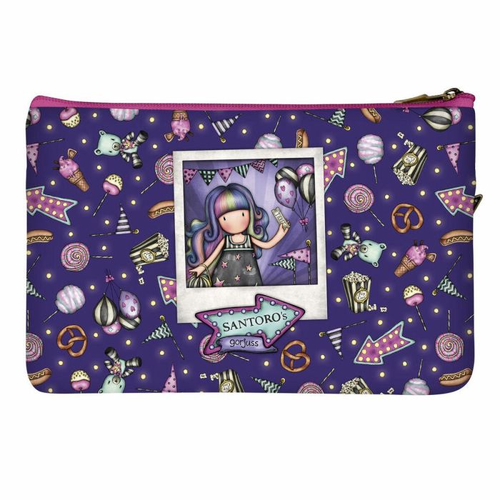 Estuche Escolar Gorjuss Up and away Morado (23.4 x 15.5 x 1.5 cm) 1