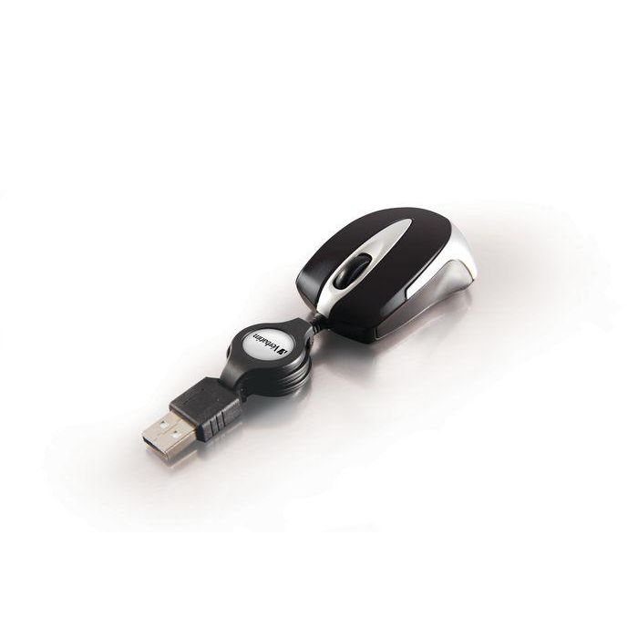Verbatim Ratón Go Mini Cable USB Retráctil USB 1000ppp Ultraportátil Negro 2
