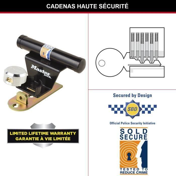 MASTER LOCK Cerradura para puerta de garaje basculante - Negro 2 MASTER LOCK Cerradura para puerta de garaje basculante - Negro 2