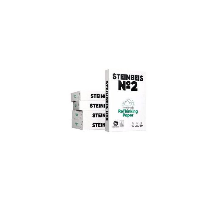 Papel A3 Steinbeis Nº2 80G 500H 100% Reciclado 5 unidades