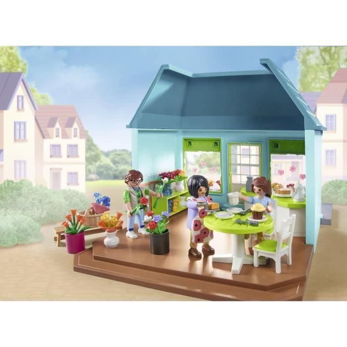 PLAYMOBIL 71807 Floristería con Cafetería | Mercado de Flores para Crear Ramos y Servir Café | Juguete Niños +4 Años 2