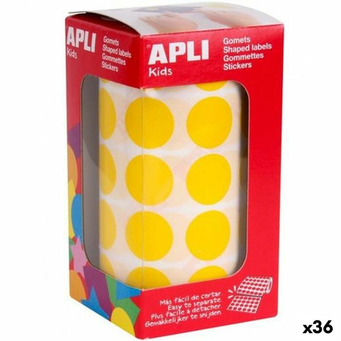 Pegatinas Apli Gomets Amarillo Geométrico (36 Unidades) 0 Pegatinas Apli Gomets Amarillo Geométrico (36 Unidades) 0