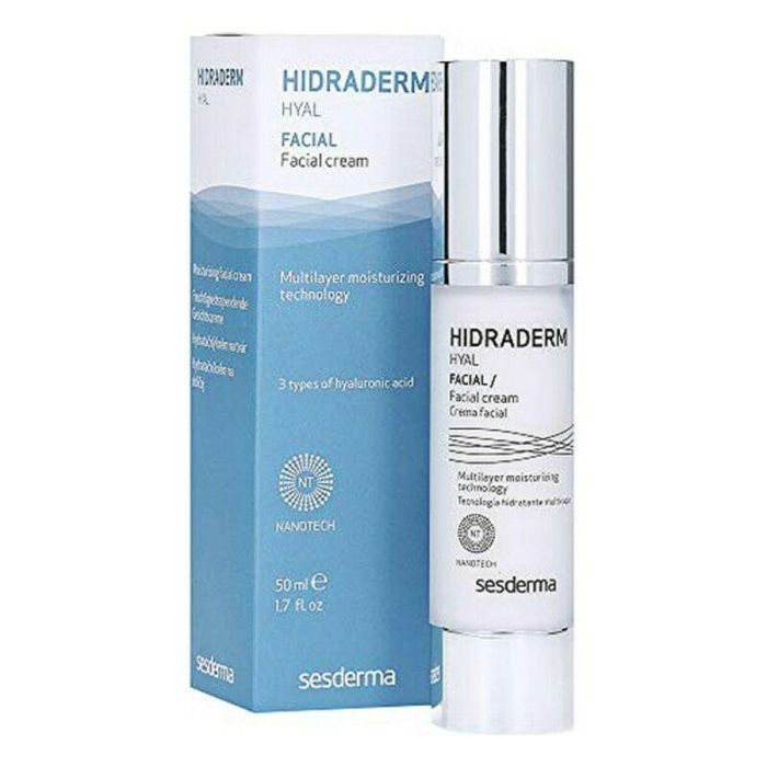 Sesderma HIDRADERM HYAL Crema Facial Hidratante con Ácido Hialurónico Antiedad para Todo Tipo de Pieles 50 ml 1 Sesderma HIDRADERM HYAL Crema Facial Hidratante con Ácido Hialurónico Antiedad para Todo Tipo de Pieles 50 ml 1