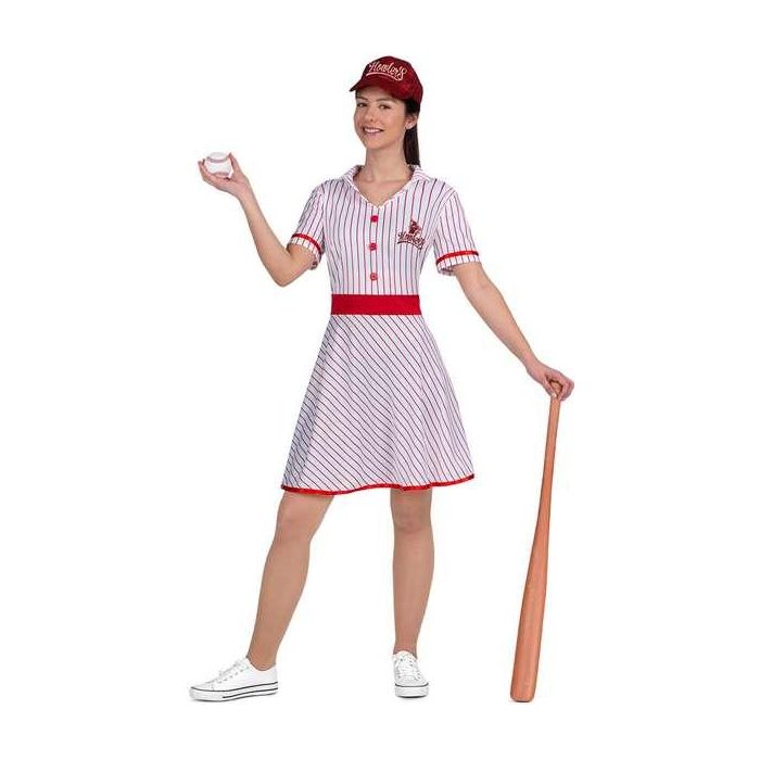 My Other Me Disfraz de Jugadora de Béisbol Vintage para Mujer Talla S Color Rojo My Other Me Disfraz de Jugadora de Béisbol Vintage para Mujer Talla S Color Rojo