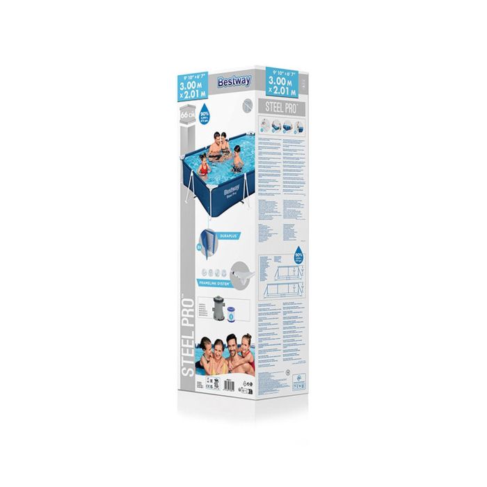 Bestway Piscina Rigida Adulto con Depurador 300x201x66 cm Jardin 56411 2 Bestway Piscina Rigida Adulto con Depurador 300x201x66 cm Jardin 56411 2
