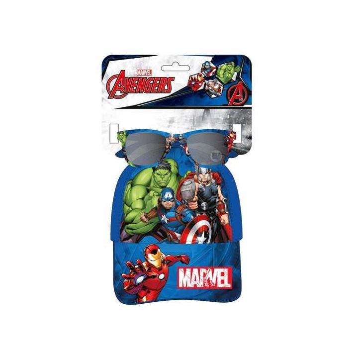 Cerdá Gorra y Gafas de Sol Set Avengers Talla 53 cm Azul para Niños +3 Años 0 Cerdá Gorra y Gafas de Sol Set Avengers Talla 53 cm Azul para Niños +3 Años 0