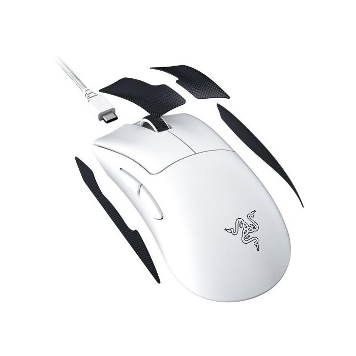 Razer DeathAdder V3 Pro Ratón Inalámbrico Óptico Blanco USB Type-C 30000 DPI Mano Derecha Juego 1 Razer DeathAdder V3 Pro Ratón Inalámbrico Óptico Blanco USB Type-C 30000 DPI Mano Derecha Juego 1