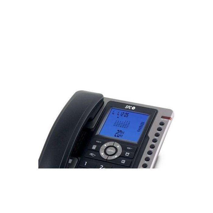 Telefono Spc Sobremesa-Mural Pantalla 3,5-' Retroiluminada Con Rellamada Opcion Mute 7 Memorias Directas Color Negro 1 Telefono Spc Sobremesa-Mural Pantalla 3,5-' Retroiluminada Con Rellamada Opcion Mute 7 Memorias Directas Color Negro 1