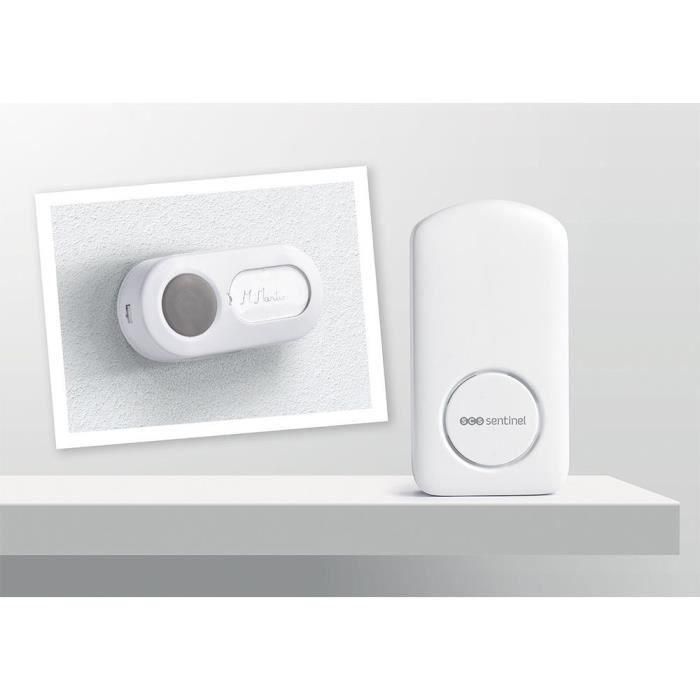 Timbre inalámbrico - OneBell 100 - SCS SENTINEL - Alcance 100m - 15 melodías - IP55 4 Timbre inalámbrico - OneBell 100 - SCS SENTINEL - Alcance 100m - 15 melodías - IP55 4