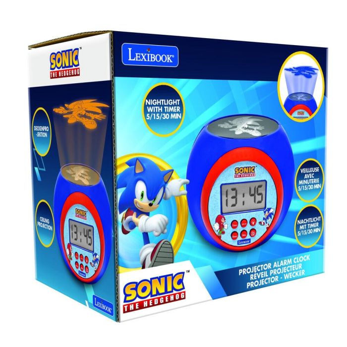 Reloj Despertador Proyector Sonic the Hedgehog 1