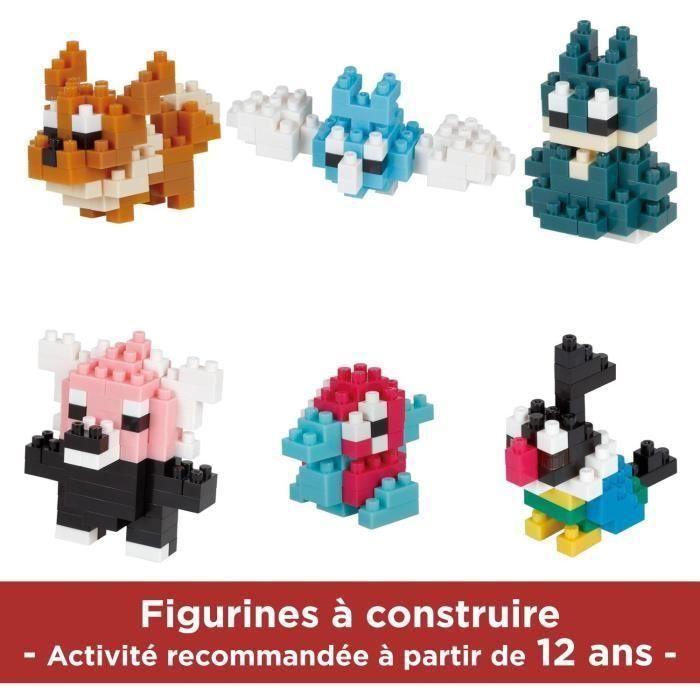 Set de 6 figuras de ladrillo - BANDAI - NANOBLOCK - Pack Pokémon de tipo normal 3 Set de 6 figuras de ladrillo - BANDAI - NANOBLOCK - Pack Pokémon de tipo normal 3