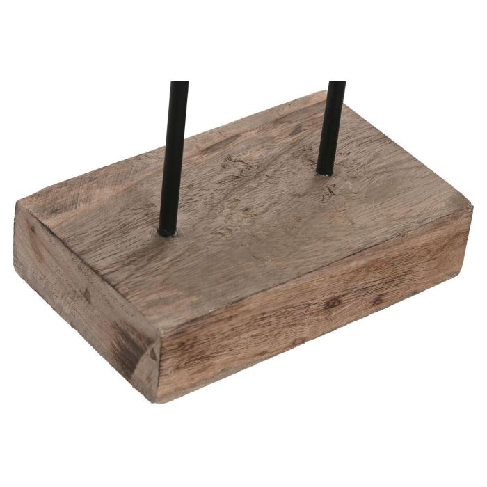 Figura Decorativa Home ESPRIT Marrón Plateado Natural 19 x 9 x 28 cm (2 Unidades) 1 Figura Decorativa Home ESPRIT Marrón Plateado Natural 19 x 9 x 28 cm (2 Unidades) 1