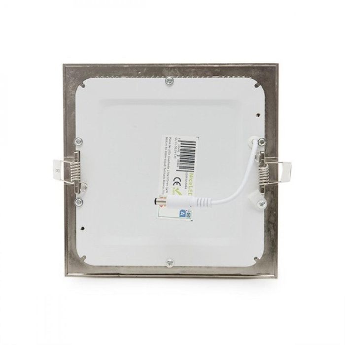 Placa LED 12W 1200Lm 6000ºK Cuadrada Niquel Satinado 50.000H [GL-CL-S12N-CW] 3