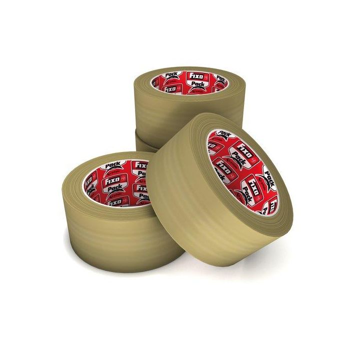Cinta De Embalaje Fixo Pack Pvc Rollo 66X50 Marron 36 unidades
