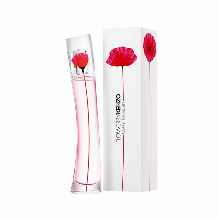 Kenzo Flower by Kenzo Poppy Bouquet Eau de Parfum Florale para Mujer, con notas de Pera Nashi, Rosa Damascena y Gardenia, 30 ml