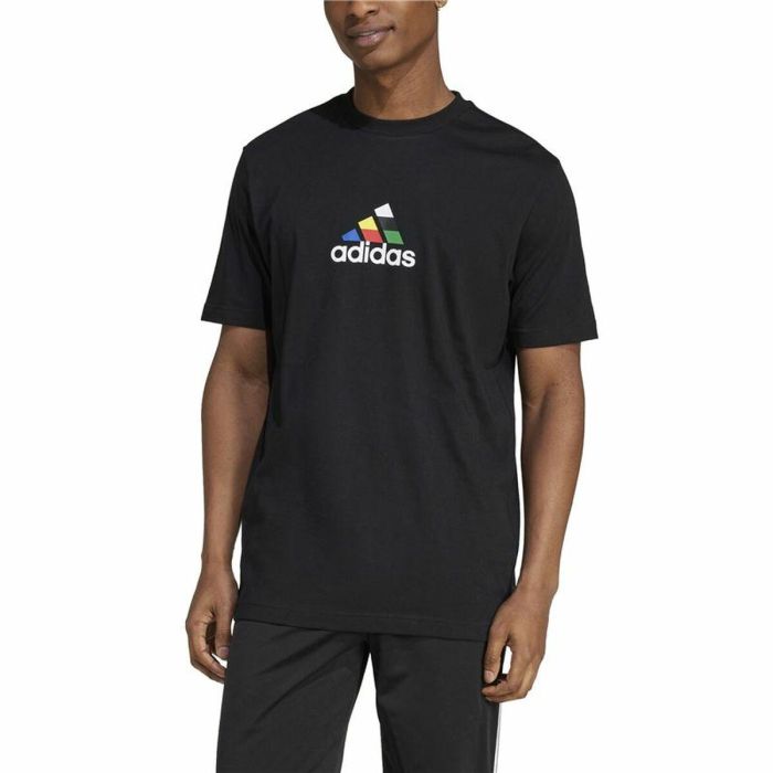 Camiseta de Manga Corta Hombre Adidas House Of Tiro Nations Graphic Negro 1