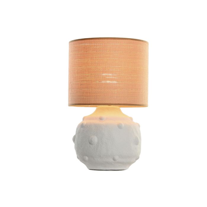 Lampara Sobremesa Mediterraneo DKD Home Decor Blanco Marron 30 x 48 x 30 cm 1 Lampara Sobremesa Mediterraneo DKD Home Decor Blanco Marron 30 x 48 x 30 cm 1