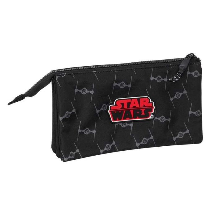 Portatodo Doble Star Wars The fighter Negro 22 x 12 x 3 cm 2