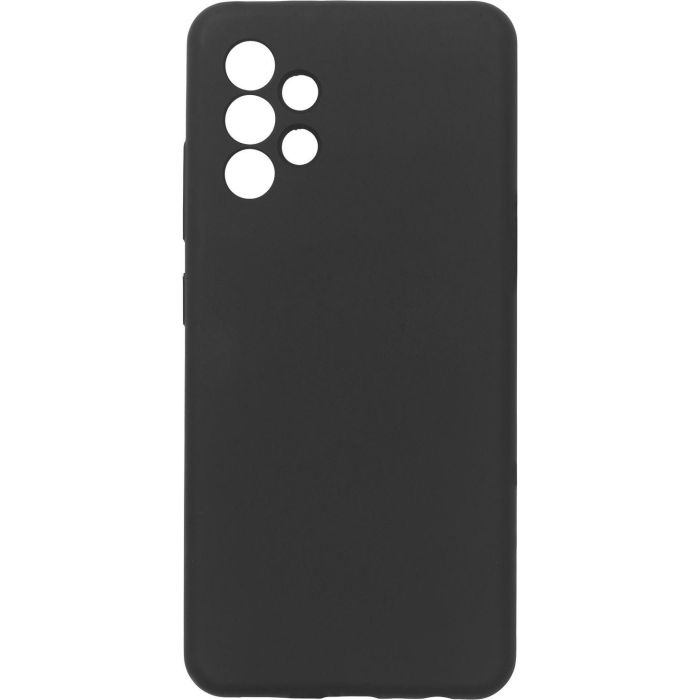 eSTUFF Funda de silicona MADRID para Samsung Galaxy A32 4G - Protección trasera y lateral, tacto suave, forro microfibra, Negra