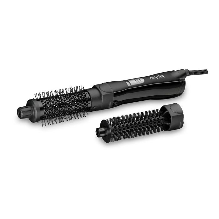 BaByliss AS82E Cepillo soplador Shape & Smooth 800W con 2 cepillos intercambiables (38mm cerámico y 20mm suave) y 2 temperaturas