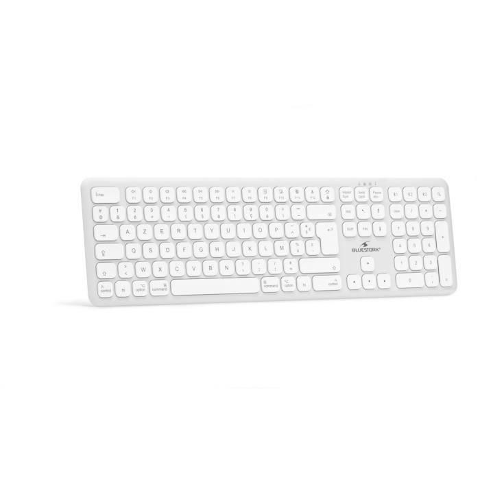 Teclado inalámbrico Bluetooth - BLUESTORK - MAC - Tamaño completo - Compatible con Mac - Blanco 5 Teclado inalámbrico Bluetooth - BLUESTORK - MAC - Tamaño completo - Compatible con Mac - Blanco 5