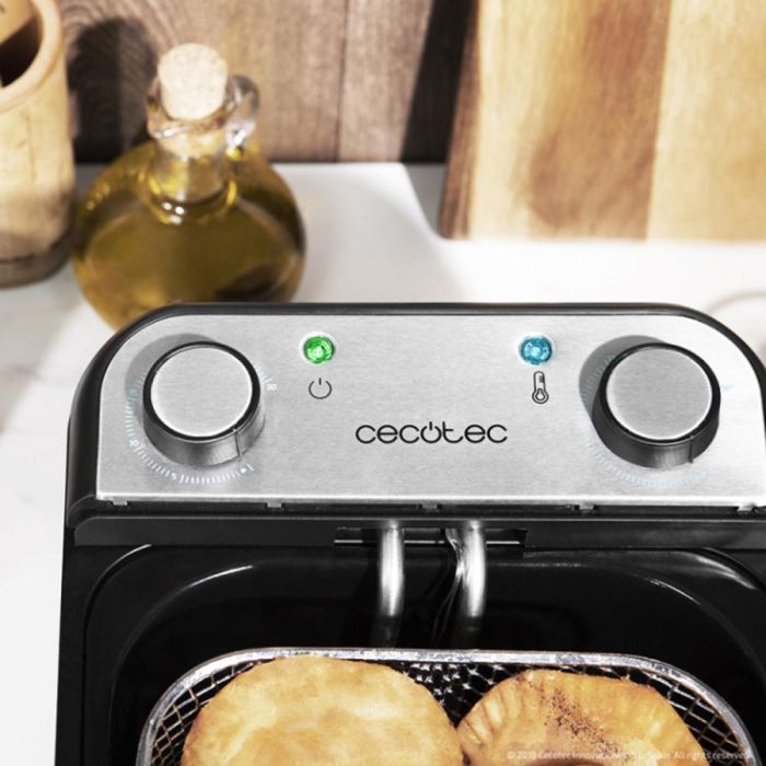 Cecotec Freidora Eléctrica CleanFry Infinity 3000 | 3 Litros, 2400W, Acero Inoxidable | Modelo Sencillo Independiente 2 Cecotec Freidora Eléctrica CleanFry Infinity 3000 | 3 Litros, 2400W, Acero Inoxidable | Modelo Sencillo Independiente 2