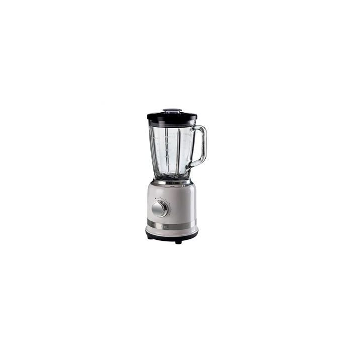 Ariete Batidora de Vaso Moderna Blanca con Vaso de Vidrio, 4 Cuchillas de Acero Inoxidable y 4 Velocidades Ariete Batidora de Vaso Moderna Blanca con Vaso de Vidrio, 4 Cuchillas de Acero Inoxidable y 4 Velocidades