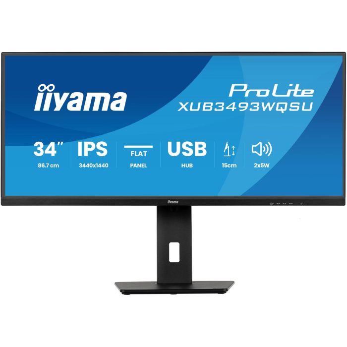 IIYAMA XUB3493WQSU-B6 86.36cm 34Zoll UW IPS-panel 3440x1440 120Hz 21:9 400cdm 1000:1 1ms 1 IIYAMA XUB3493WQSU-B6 86.36cm 34Zoll UW IPS-panel 3440x1440 120Hz 21:9 400cdm 1000:1 1ms 1