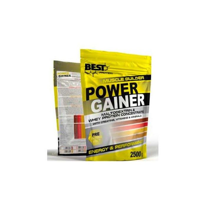 Power Gainer Galleta 2500g, para Aumento de Masa Muscular, con Proteína y Creatina