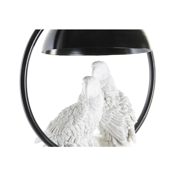 DKD Home Decor Lámpara de Techo Tropical con Loros Dorado Blanco, de Resina y Metal, Altura 44.5 cm, Casquillo E27, 50W - Pack 2 Unidades 2 DKD Home Decor Lámpara de Techo Tropical con Loros Dorado Blanco, de Resina y Metal, Altura 44.5 cm, Casquillo E27, 50W - Pack 2 Unidades 2