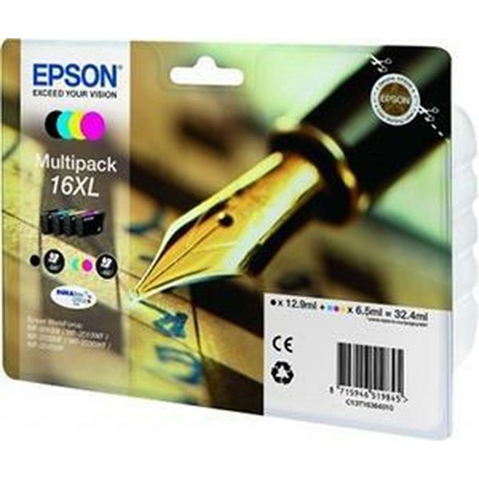 Cartucho de Tinta Original Epson DURABRITE ULTRA INK - Nº16XL Negro/Cian/Magenta/Amarillo (8 Unidades) 1