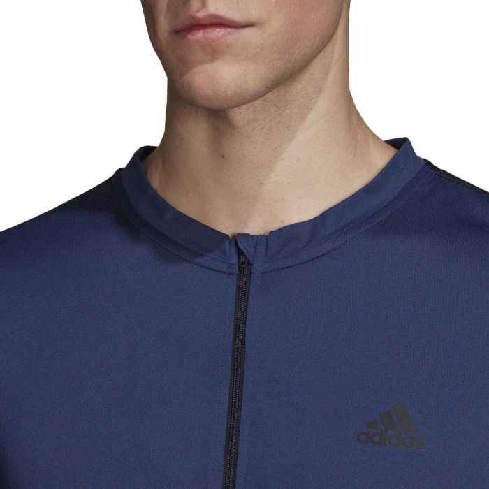 Camiseta de Manga Corta Hombre Adidas 1/4-Zip Azul oscuro 39 7