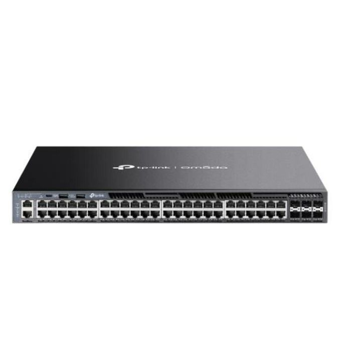 TP-Link Omada SG6654X Switch Gestionado L3 Gigabit Ethernet 48 Puertos RJ-45 con 6 Ranuras SFP+ y Montaje en Rack 1U Negro 1 TP-Link Omada SG6654X Switch Gestionado L3 Gigabit Ethernet 48 Puertos RJ-45 con 6 Ranuras SFP+ y Montaje en Rack 1U Negro 1