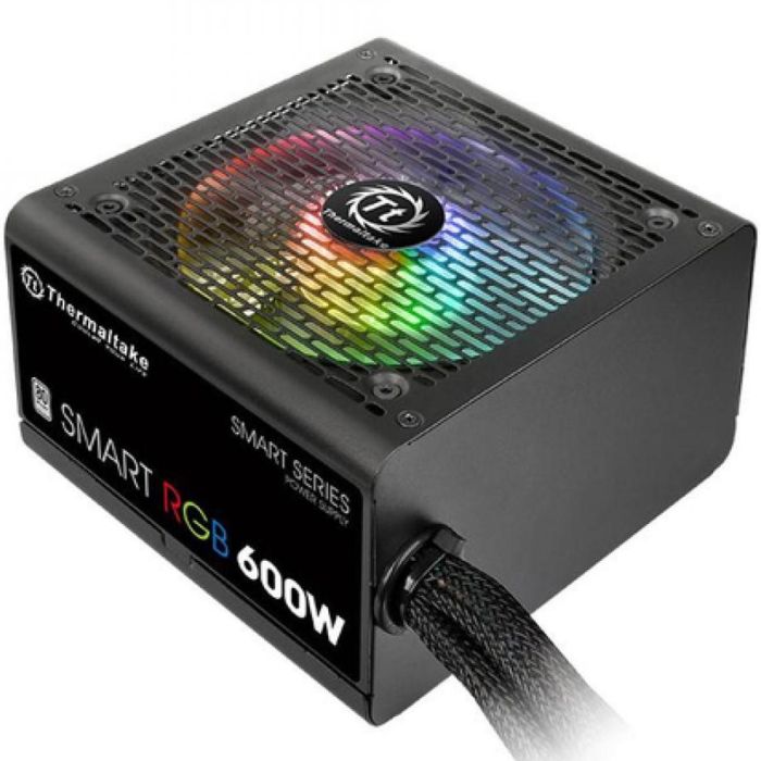 Thermaltake Smart RGB Unidad de Fuente de Alimentación para PC 600W 80 PLUS ATX 20+4 Pin con Ventilador 12cm Activo Negra 0 Thermaltake Smart RGB Unidad de Fuente de Alimentación para PC 600W 80 PLUS ATX 20+4 Pin con Ventilador 12cm Activo Negra 0
