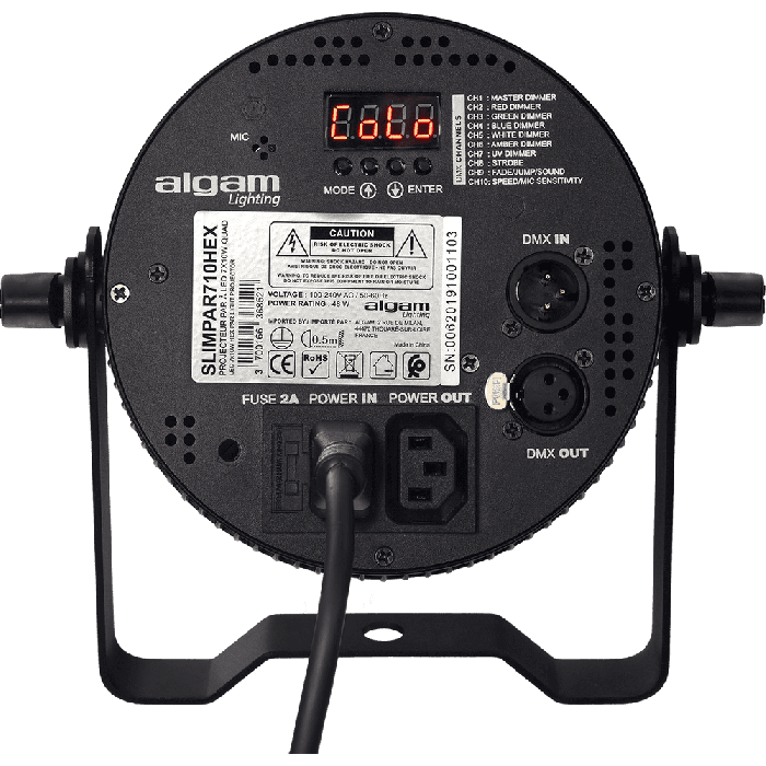 Foco Proyector Led 7X10W 6-En-1 Rgbwau Slim 3 Foco Proyector Led 7X10W 6-En-1 Rgbwau Slim 3