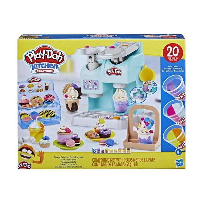 Hasbro F5836 Play-Doh Super Cafetería de Juguete con 8 botes plastilina y 20 accesorios para crear bebidas y postres, Edad +3 años 5 Hasbro F5836 Play-Doh Super Cafetería de Juguete con 8 botes plastilina y 20 accesorios para crear bebidas y postres, Edad +3 años 5